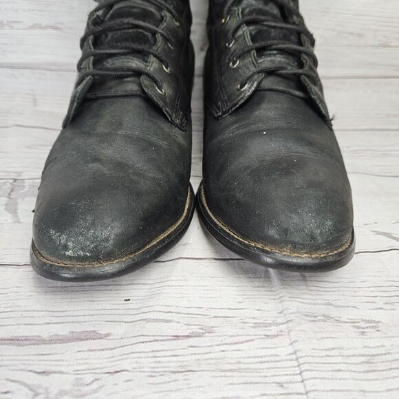 Ariat Heritage Black Leather Lace Up Boots #33501 Women's Size 8 - Picture 2 of 12